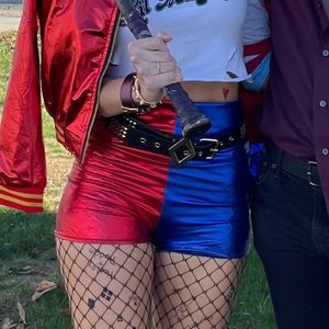 High Waisted Harley Quinn Shorts